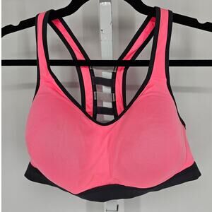 C9 by Champion Womens Sz XL Power Shape Sports Bra Bright Pink w/ Black Trim